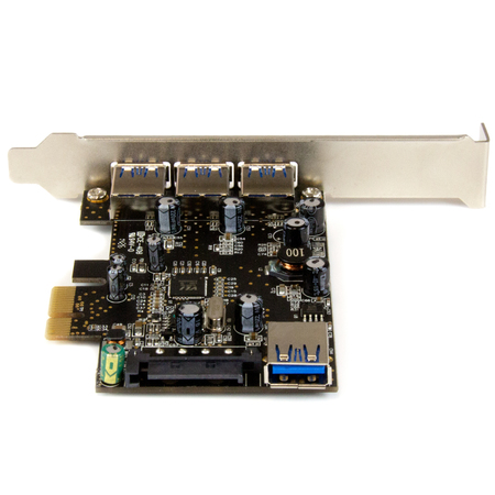 Startech.Com 4Port PCIe USB 3.0 Adapter Card - 1 Internal & 3 External PEXUSB3S42